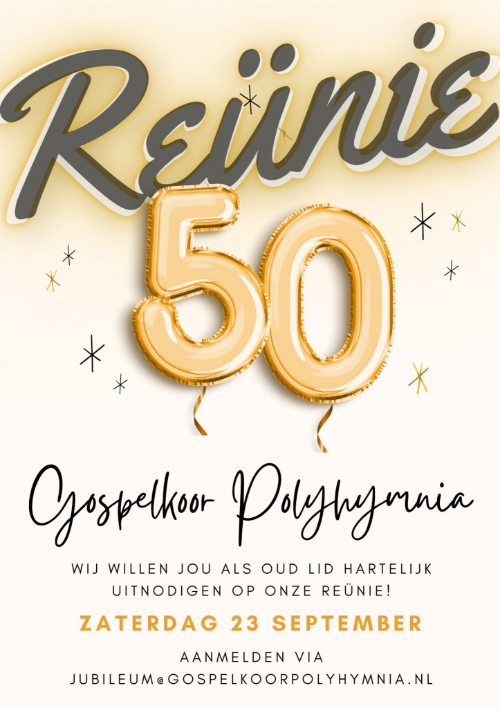 Poster reünie_50 jaar Polyhymnia